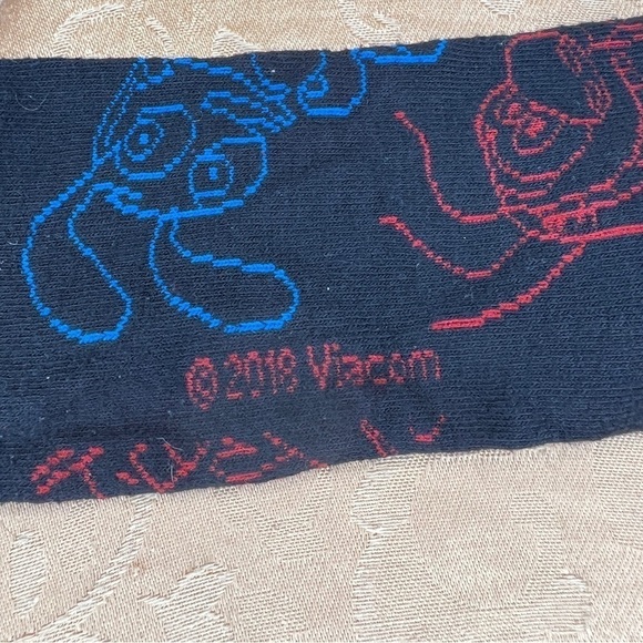 SET OF 3 FUN SOCKS MENS SIZING PIZZA COFFEE  REN AND STIMPY  COLORFUL - Picture 4 of 5